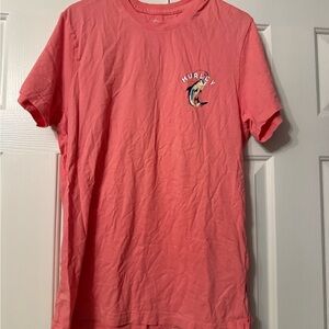 Hurley Coral Tee with Graphic Design